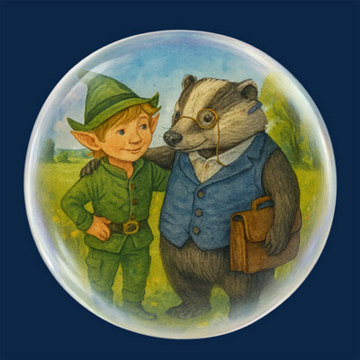 Märchenperle vom Morgel und dem Lehrer Dachs