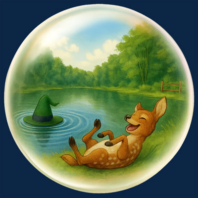 Märchenperle mit dem Rehkitz