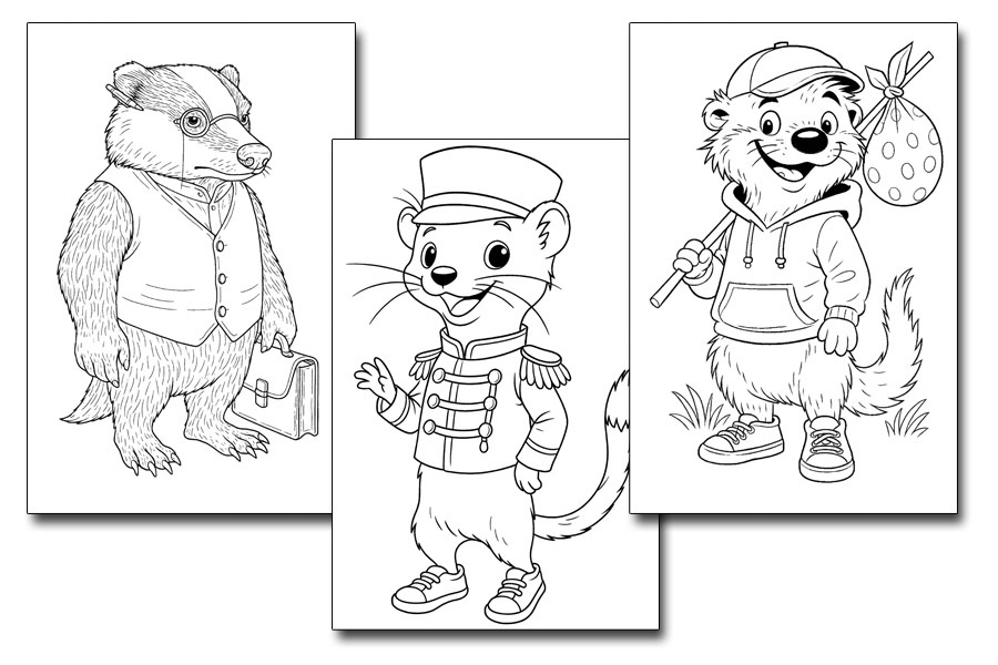 Bildinhalt: Morgelgeschichte Ausmalbuch 2 - Musterbeispiele.