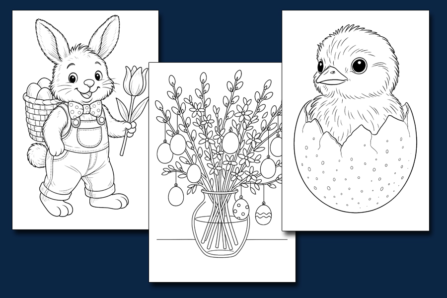 Bildinhalt: Morgelgeschichte Ausmalbuch 5 - Musterbeispiele.