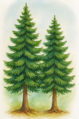 Bild 30 - Weißtannen Albasol und Albamon