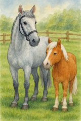 Bild 106 - Die Pferde Tristan und Bill