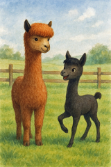 Bild 108 - Die Alpakas Killari und Gian