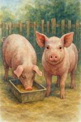 Bild 113 - Die Schweine Elli und Pirelli