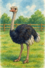 Bild 116 - Herr Kunz, der Straußenvogel