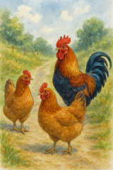 Bild 118 - Die Hühner Max, Mixi und Moxi