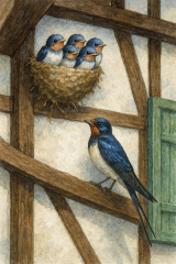 Bild 119 - Die Glücks, eine Schwalbenfamilie